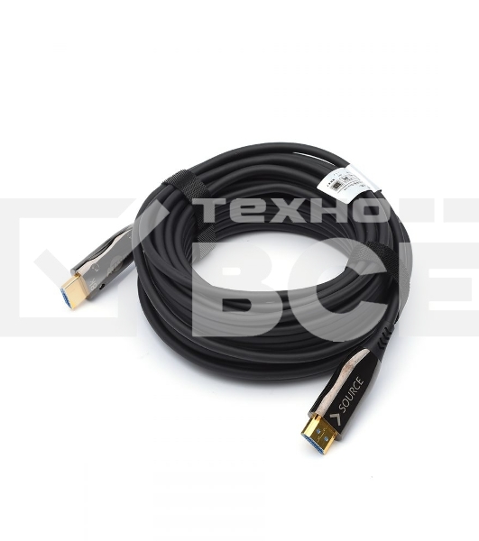Кабель HDMI 30 м (HIGH speed, Metal gold, Optical) 8K VER 2.1 Кабель HDMI 30 м (HIGH speed, Metal gold, Optical) 8K VER 2.1