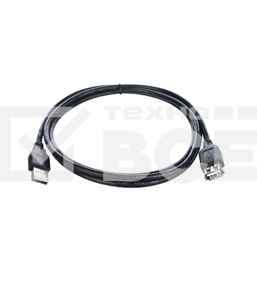 Кабель удлинительный TELECOM USB2.0 <Am-->Af> 1,5 м черный <TUS6990-1.5M>
