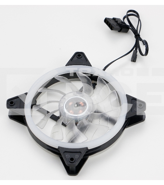 Вентилятор для корпуса Digma DFAN-FRGB3 черный, 120 мм, 1200 об/мин, 23 дБ, 4 pin