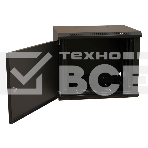 Шкаф коммутационный WRline (WR-TW-1566-SR-RAL9004) настенный 15U 600x600мм пер.дв.металл 2 бок.пан. 60кг черный 520мм 775мм IP20 сталь, фото4