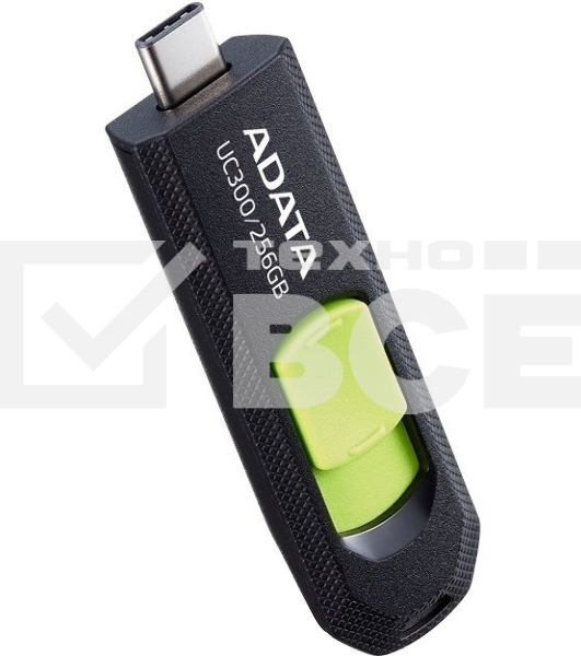 Флеш диск A-Data 256Gb UC300 ACHO-UC300-256G-RBK/GN USB3.2 зеленый