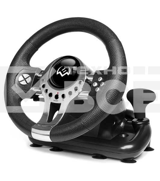 Руль SVEN GC-W700 (педали, вибро, скоба, лепестки, АКПП, D-pad, 12 кл, резин. вставки, PC/Xinput)