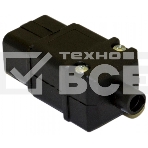 Разъемы для силового кабеля Hyperline CON-IEC320C20 Разъем IEC 60320 C20 220В 16A на кабель, контакты на винтах (плоские выступающие штыревые контакты в пластиковом обрамлении), прямой, фото3