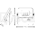 Прожектор светодиодный Led Qplus 10Вт IP65 6500К черный Gauss 613511310, фото 1