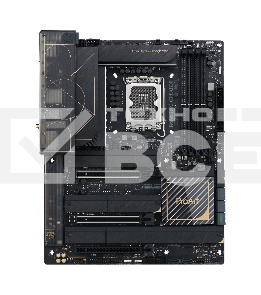 Материнская плата ASUS ProArt Z790-Creator WiFi, LGA 1700, Intel Z790, 4xDDR5, 8xSATA, 4xM.2, 1xPCIe 4.0 x4, 1xPCIe 5.0 x8, 1xPCIe 5.0 x16, 2xUSB-C Thunderbolt 4, 1xHDMI, 2xUSB-C, 2x 10Gb LAN, 6xUSB-A 3.2 Gen 2, 5x3.5 мм, 7.1, ATX