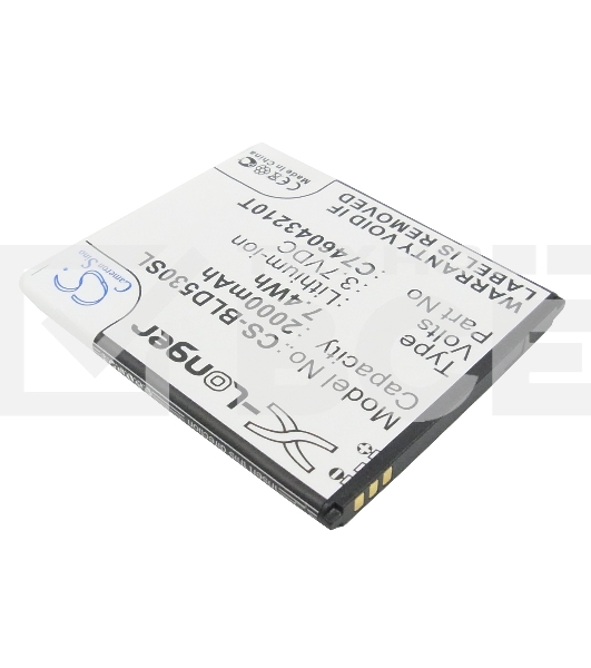 Аккумулятор CameronSino  CS-BLD530SL для Explay Fresh  3.7V / 2000mAh / 7.40Wh