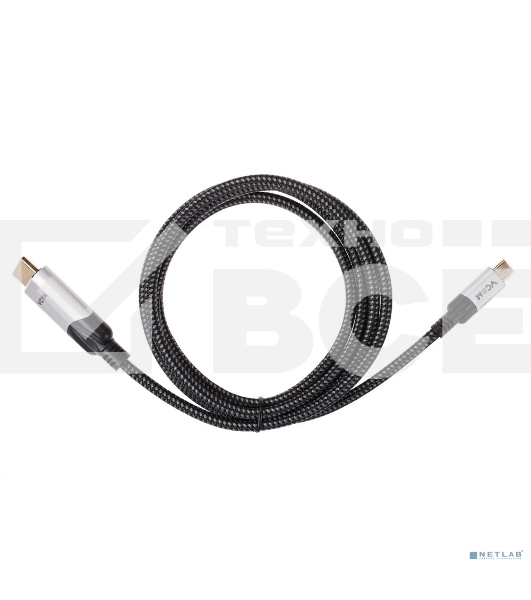 Кабель-адаптер VCOM USB 3.1 Type-Cm --> HDMI A(m) 8K@30Hz, 1,5 м,Alumi Shell,
