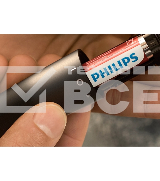 Триммер для носа Philips NT1620/15 роторный режущий элемент, водонепроницаемый корпус - пластик, цвет - черный, в комплекте батарейка АА