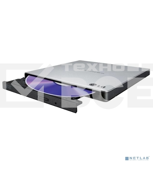 Привод DVD-RW LG GP57ES40 серебристый USB внешний