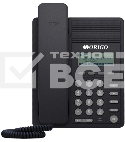 Телефон ORIGO IP-телефон с монохромным дисплеем 2.3