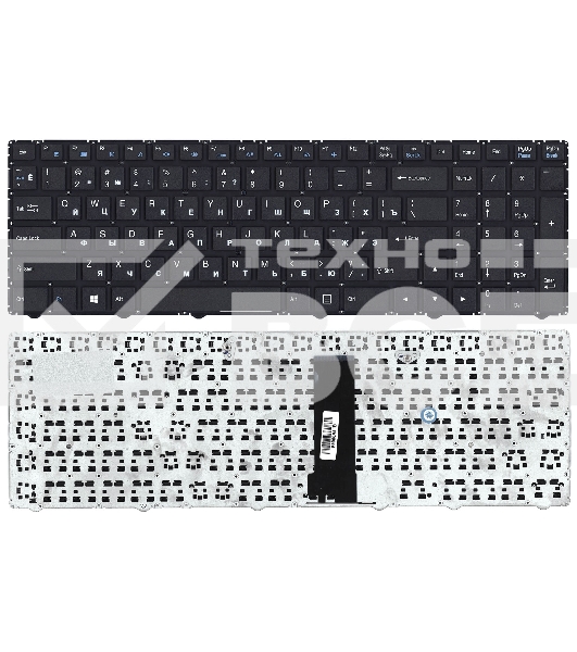 Клавиатура для ноутбука DNS Clevo WA50SFQ горизонтальный Enter черный