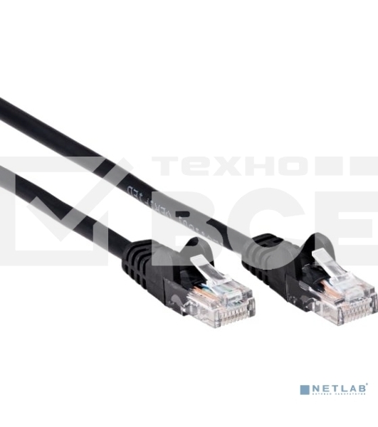 Патч-корд литой AOpen ANP511_3M_BK UTP кат.5е 3м черный