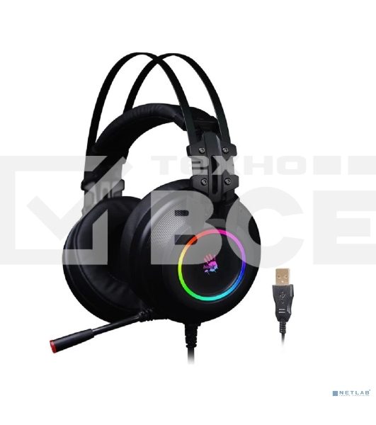 Гарнитура проводная с микрофоном A4 Bloody G528C черный 1.8м мониторы USB оголовье (G528C)