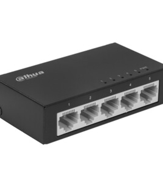 Коммутатор Dahua DH-PFS3005-5GT, 5×1 Гбит/с, неуправляемый
