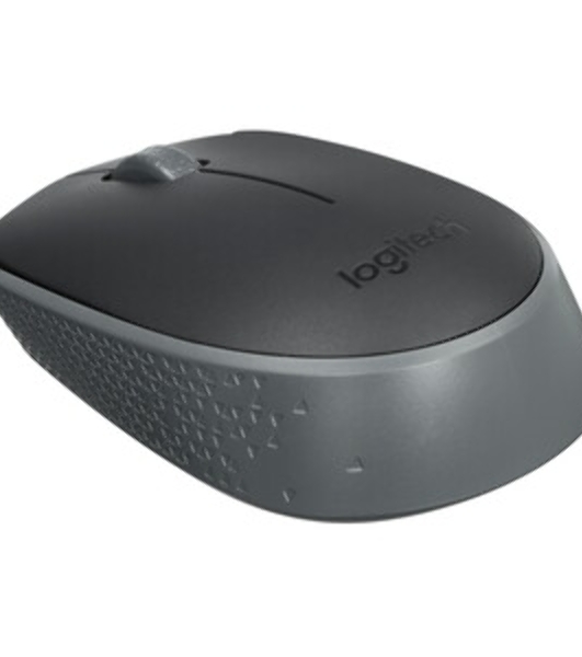 Мышь беспроводная Logitech M170 черный/темно-серый, 1000 dpi, радиоканал, USB, кнопки - 3