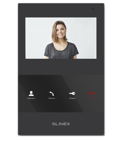 Монитор LCD 4.3' IP DOORPHONE SQ-04M черный SLINEX