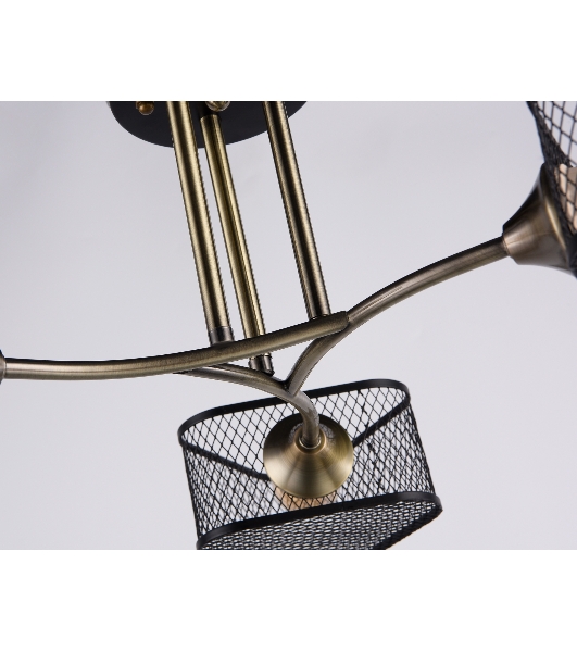 Светильник Ambrella light TR80171/3 SB/BK бронза/черный E27/3 max 40W D600*215