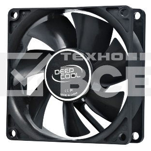 Вентилятор для корпуса DEEPCOOL XFAN 80 черный, 80 мм, 1800 об/мин, 20.3 дБ, 4 pin