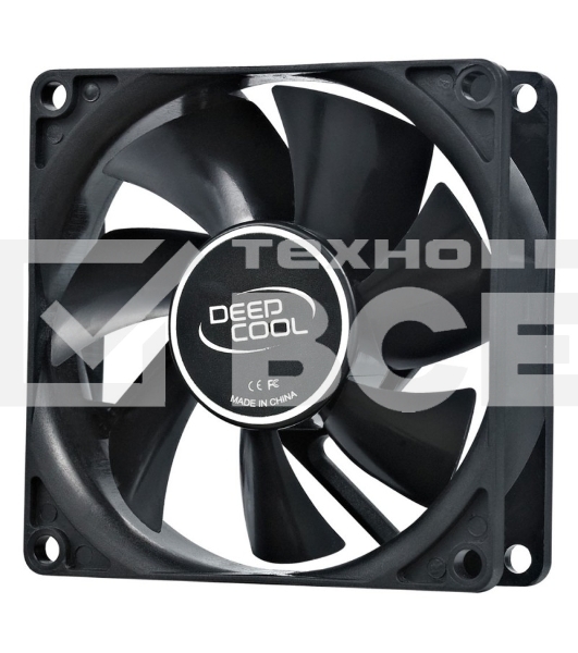 Вентилятор для корпуса DEEPCOOL XFAN 80 черный, 80 мм, 1800 об/мин, 20.3 дБ, 4 pin
