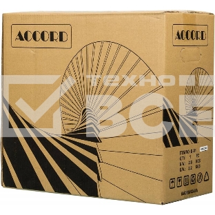 Корпус Accord E-01 черный без БП ATX 1x80mm 1x92mm 2x120mm 2xUSB2.0 1xUSB3.0 audio