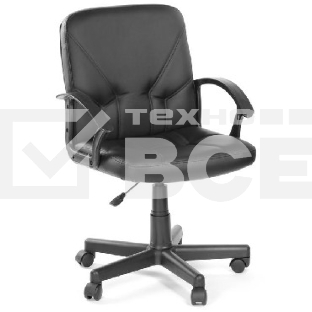 Кресло компьютерное OLSS Чип 365 Ультра черный экокожа Крестовина 