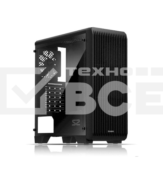 Компьютерный корпус Zalman S2 черный без БП ATX 2x120mm 2xUSB2.0 1xUSB3.0 audio bott PSU