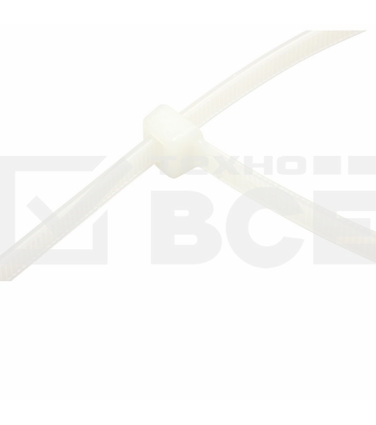 Хомут-стяжка кабельная нейлоновая Rexant 250 x7,6 мм, белая, упаковка 100 шт.