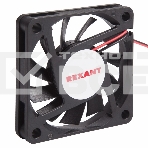 Вентилятор для корпуса Rexant RX 6010MS 12VDC черный, 60 мм, 4000 об/мин, 32 дБ, 2 pin, фото 1