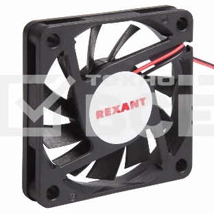 Вентилятор для корпуса Rexant RX 6010MS 12VDC черный, 60 мм, 4000 об/мин, 32 дБ, 2 pin