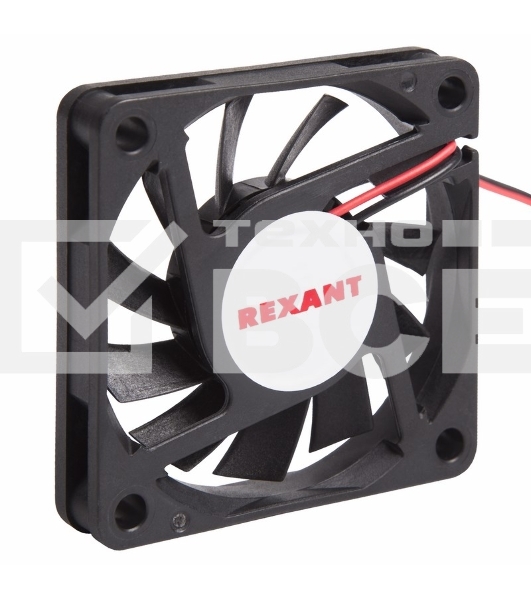 Вентилятор для корпуса Rexant RX 6010MS 12VDC черный, 60 мм, 4000 об/мин, 32 дБ, 2 pin