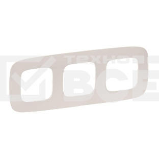 Рамка 'Слоновая кость' Valena ALLURE. . 3-постовая универсальная Valena ALLURE. Рамка 'Слоновая кость'. 3-постовая универсальная