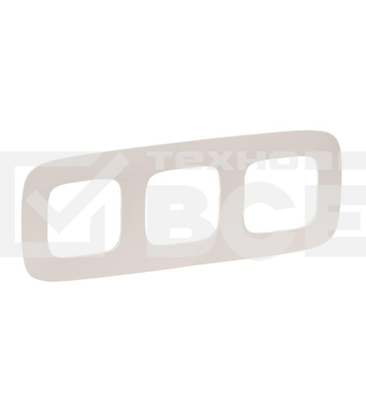 Рамка 'Слоновая кость' Valena ALLURE. . 3-постовая универсальная Valena ALLURE. Рамка 'Слоновая кость'. 3-постовая универсальная