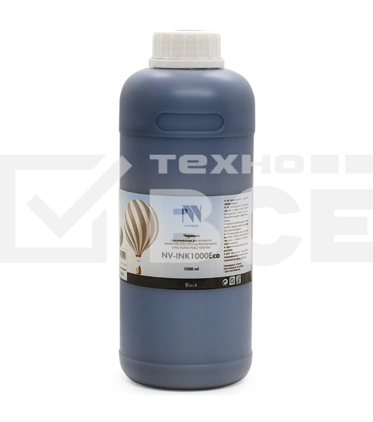 Чернила NV экосольвентные NV-INK1000 Black Eco для аппаратов MIMAKI JV2/JV22/JV2/JV4/ROLAND RS640/FJ740/MUTOH 900C/1604/DX5 (1000ml) Китай