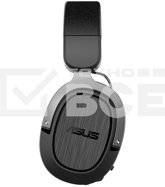 Игровые наушники чёрно-серые ASUS TUF Gaming H3 WL (2.4 ГГц, 7.1 виртуально, 50мм, неодимовые магниты, 32 Ом, 20~20000 Гц, микрофон, USB-C, PC, Mac, PS4, Nintendo Switch, Xbox One, 90YH02ZG-B3UA00)