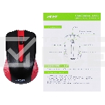 Мышь проводная Acer OMW012 черный/красный, 1200 dpi, USB, кнопки - 3, фото7