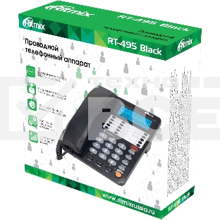 Телефон проводной Ritmix RT-495 черный