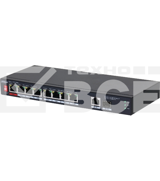 Коммутатор Dahua DH-PFS3110-8ET1GT1GF-96 8x100Mb 1G неуправляемый