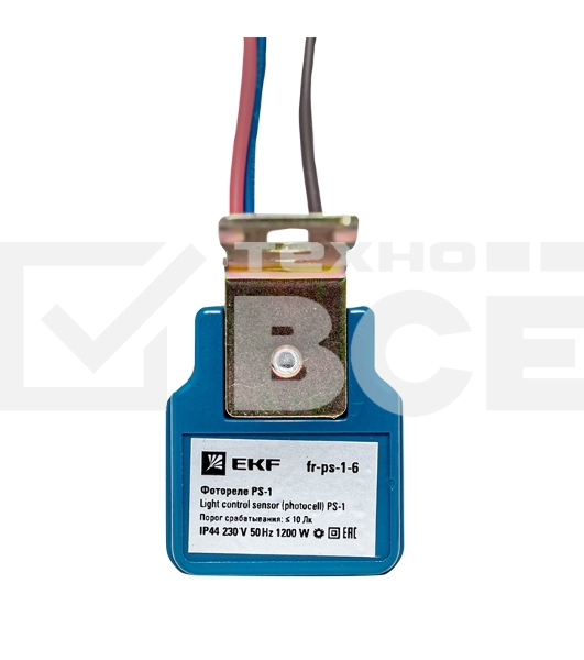 Фотореле EKF fr-ps-1-6 PS-1 6А 1200Вт IP44 EKF PROxima