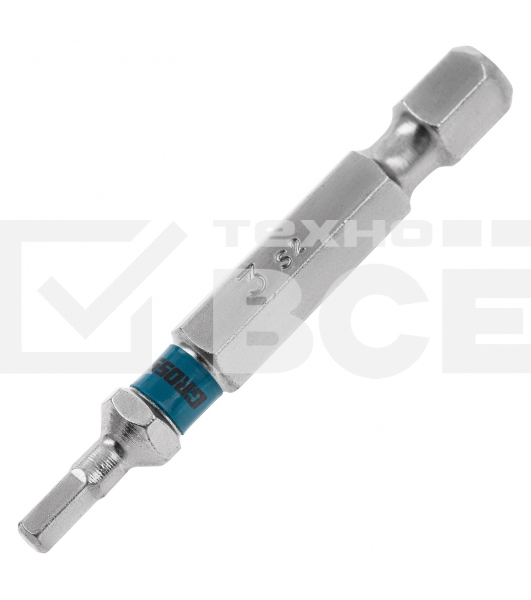 Набор бит GROSS HEX 3x50, сталь S2, 10 шт GROSS 11462