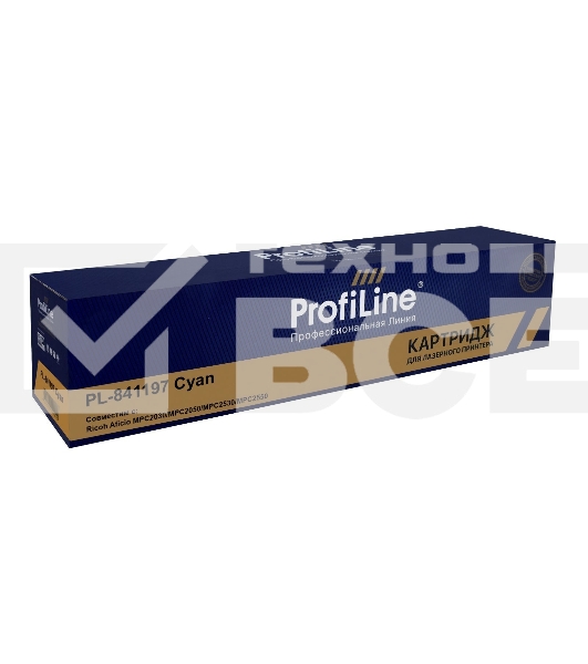 Картридж PL-841197 (MPC2550E) для принтеров Ricoh Aficio MPC2030/MPC2050/MPC2530/MPC2550 Голубой 5500 копий ProfiLine