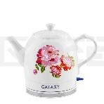 Чайник электрический Galaxy Line GL 0503, белый, керамический корпус, 1400 Вт, 1,4 л, индикатор работы, указатель максимального уровня воды, фото2