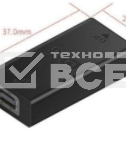 Удлинитель Displayport прямой мама на Mini Displayport мама