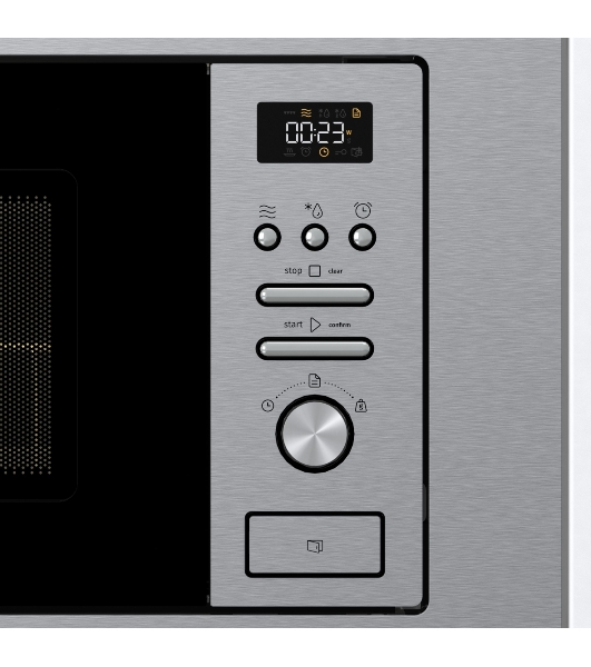 Микроволновая печь встраиваемая Gorenje BMI201AG1X нержавеющая сталь, 20 л, 800 Вт, переключатели - поворотный механизм/кнопки
