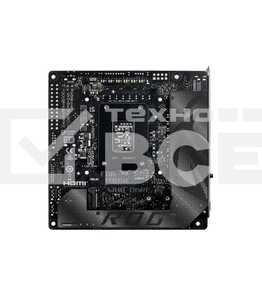 Материнская плата ASUS ROG STRIX B860-I GAMING WIFI, LGA1851, Intel B860, 2xDDR5, 4xSATA, 2xM.2, 1xPCIe 5.0 x16, 1xDP, 1xHDMI, 1xThunderbolt 4, 1x2.5Gb LAN, Wi-Fi 7, 2xUSB 2.0, 3xUSB 3.2 Gen 1, 1xUSB 3.2 Gen 2, 1xUSB 3.2 Gen 2x2, 1xUSB-C, 1xS/PDIF, 2x3.5 