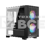 Компьютерный корпус без блока питания PCCooler C3D310 BK ARGB, Mini-Tower, TG, Mesh, 2x120мм ARGB, 2xUSB-A 3.0, mATX, mITX черный, фото6