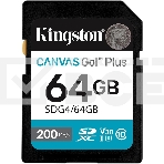 Флеш карта SDXC 64Gb Kingston SDG4/64Gb Canvas Go! Plus w/o adapter, фото3