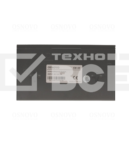 Коммутатор Osnovo SW-8F 8x100 Мбит/с неуправляемый