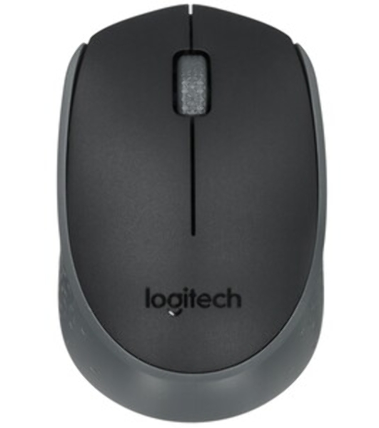 Мышь беспроводная Logitech M170 черный/темно-серый, 1000 dpi, радиоканал, USB, кнопки - 3
