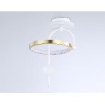 Светильник Ambrella light FL66422 WH/GD белый/золото 3000K/4200K/6400K 15W 240*220*347.7 (Без ПДУ), фото 1
