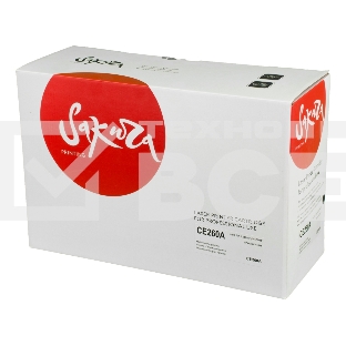Картридж лазерный Sakura CE260A для HP Color LaserJet CP4020/4025/4520/4525, черный, 8500 к.